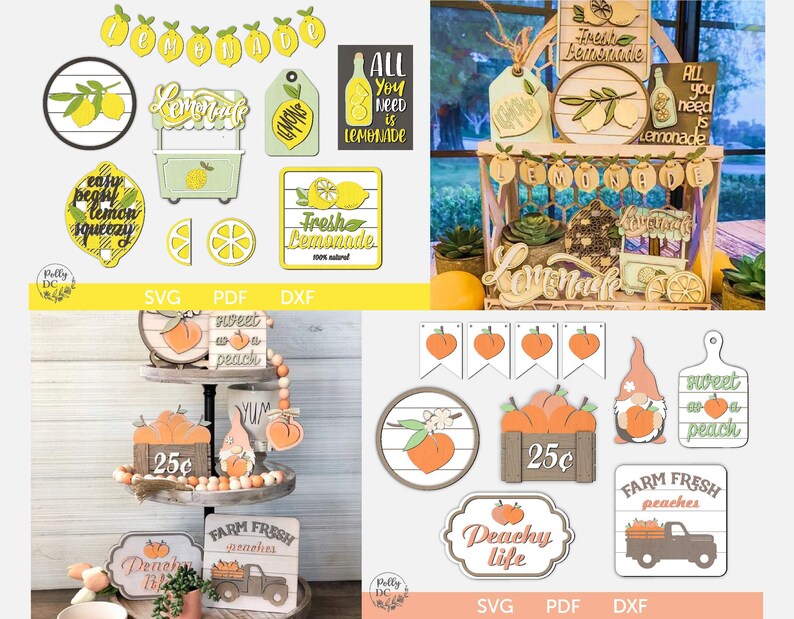 Tiered Tray Decor Svg Summer Bundle, Summer Tier Tray Decor Bundle ...