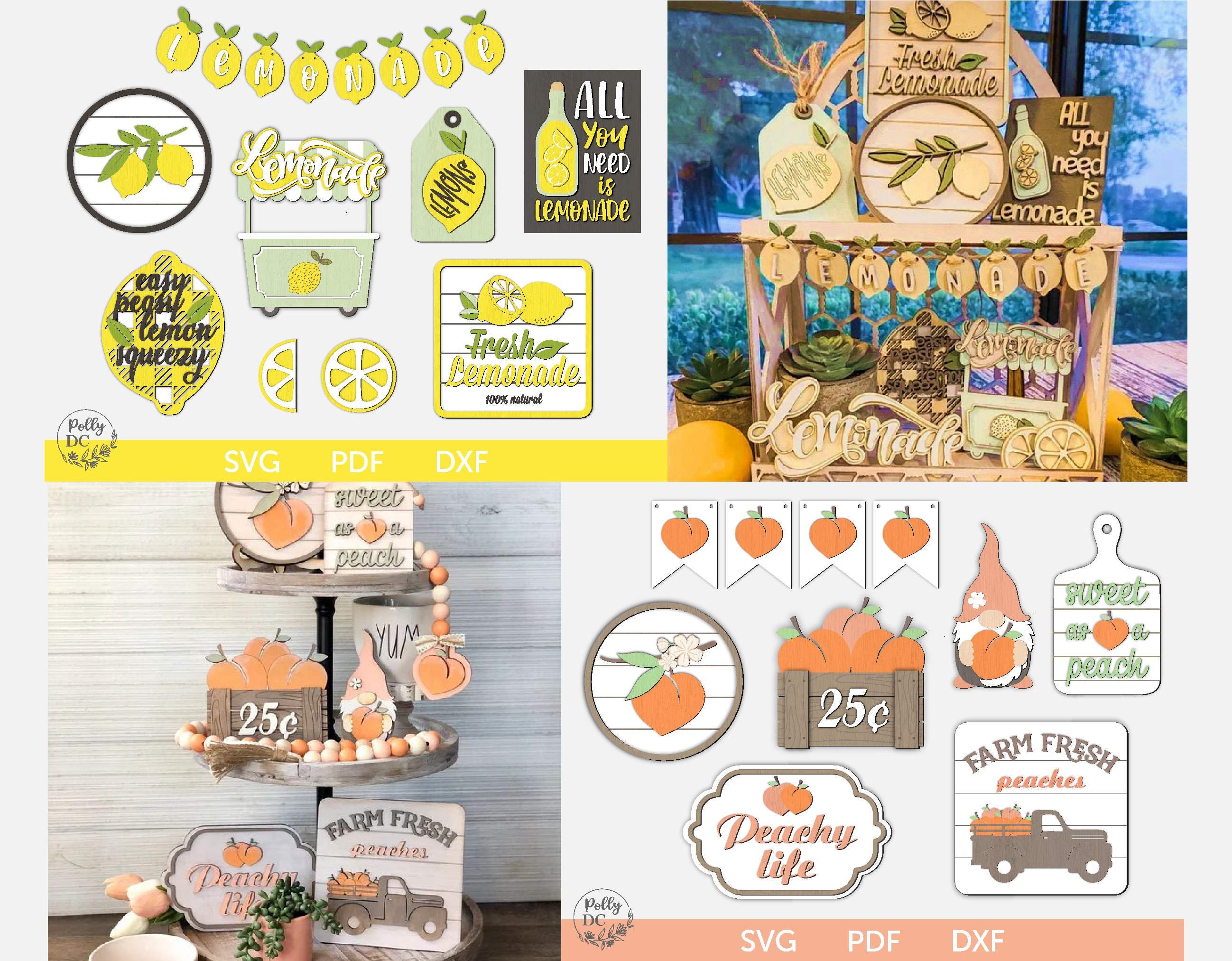 Tiered Tray Decor Svg Summer Bundle, Summer Tier Tray Decor Bundle ...