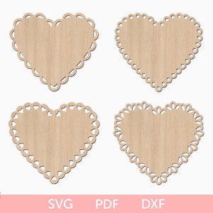 Coração recortado svg, arquivo de corte de coração recortado, etiqueta de coração para o dia das mães svg, coração svg, coração cortado a laser, coração Cricut Glowforge svg