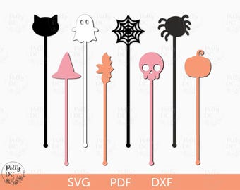 Halloween drink stir sticks svg, Halloween drink stirrers svg, Halloween stir sticks svg, Halloween swizzle sticks svg, Halloween Glowforge