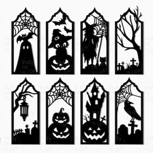 Halloween Decor SVG, Halloween Signs Cut File, Halloween cutouts SVG, file For Cricut, Glowforge svg