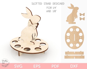 Easter egg stand svg, Easter laser files, Egg stand svg, Easter egg holder laser cut file, Easter svg, Easter glowforge, Easter cut file