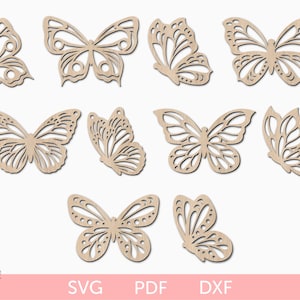 File di taglio svg farfalla, bundle svg farfalla, modello Papercut, file farfalla tagliato al laser, farfalla Cricut, silhouette farfalla, file di taglio