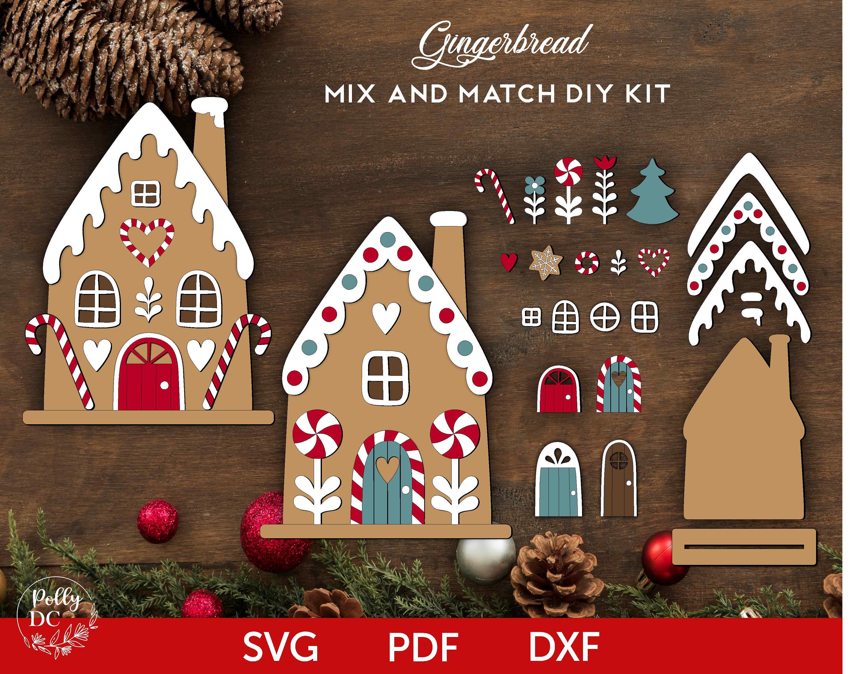 Gingerbread DIY Paint Kit Sip and Paint, Date Night, Wine and Paint Video  Tutorial Included 