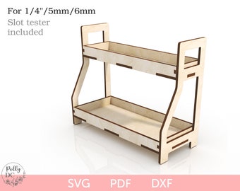 2 Tiered Tablett SVG geschnittene Datei, Zwei Tiered Tabletts SVG Laserdatei, Bauernhaus Regal svg, DIY 2 Tiered Regal, Glowforge CNC-Datei