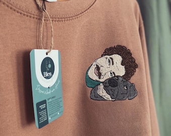 Sweat brodé personnalisé remplissage