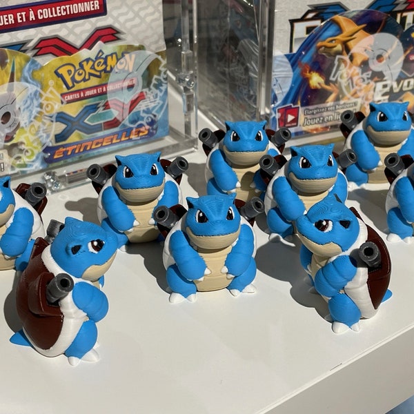 Tortank 40mm 3d pokemon collection enfant figurine display etb cartes