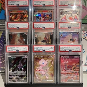 support de carte pca psa gradé pokemon 3d