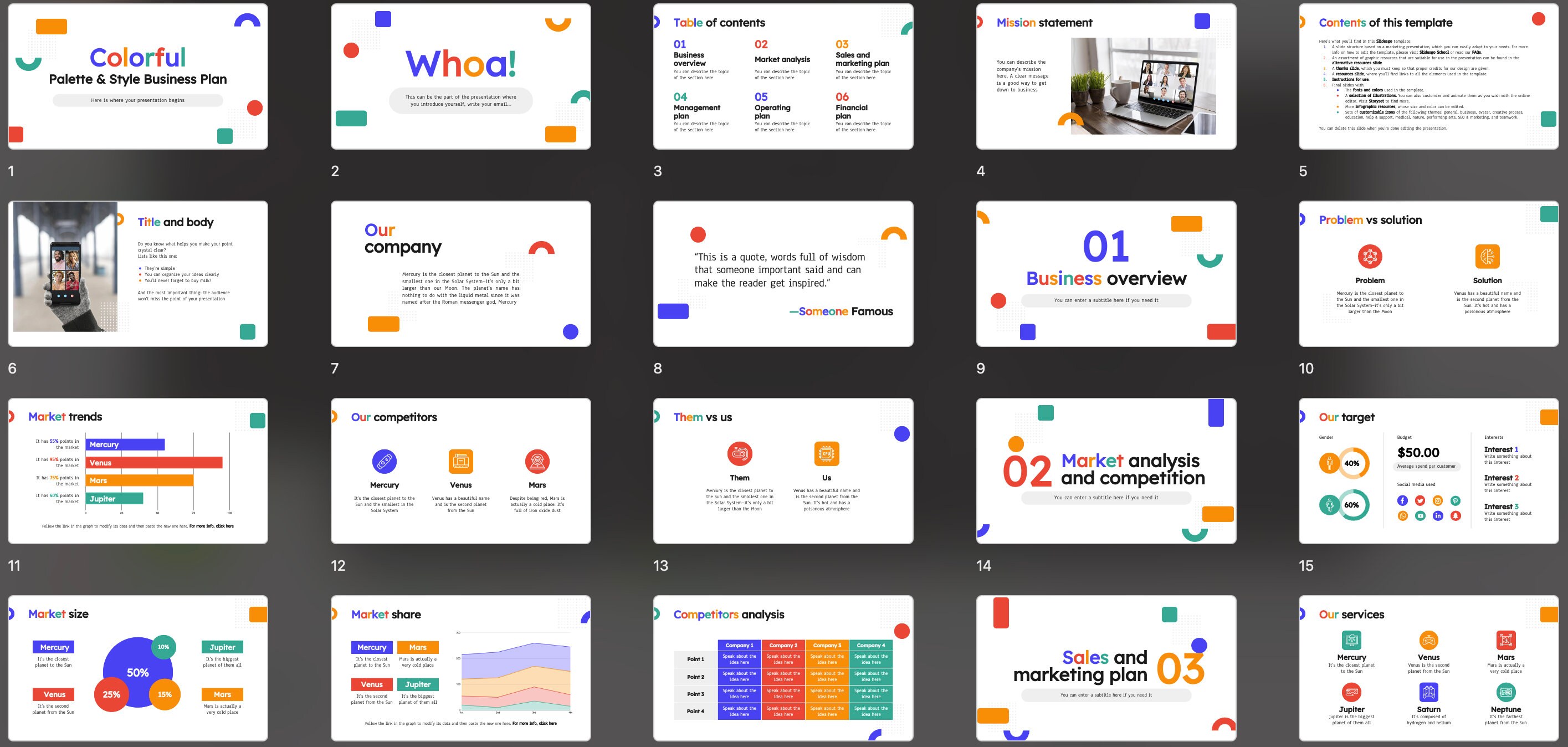Interesting Powerpoint Graphics Fun & Creative Style Powerpoint Template - Etsy