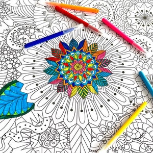 Libro de colorear para adultos : 100 mandalas para colorear - Diseños de mandala  para aliviar el estrés para la relajación de adultos - Dibujos para colorear  relajantes - Hermosas Mandalas Libro
