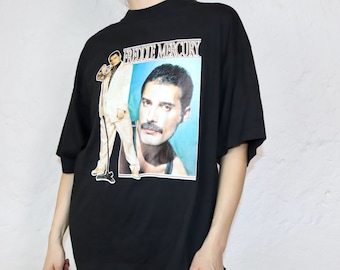 Vintage T-Shirt FREDDIE MERCURY Print short sleeve L