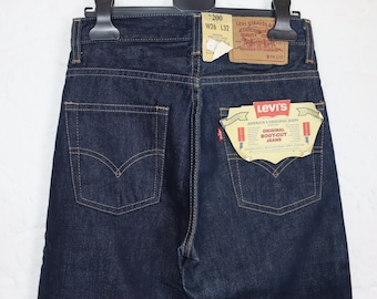 Vintage 90er 00er LEVIS 501 dunkelblau Jeans gerades Bein Deadstock UNGETRAGEN mit Etikett W26 L32