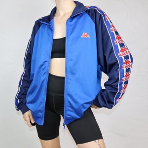 Baby blue kappa jacket deals