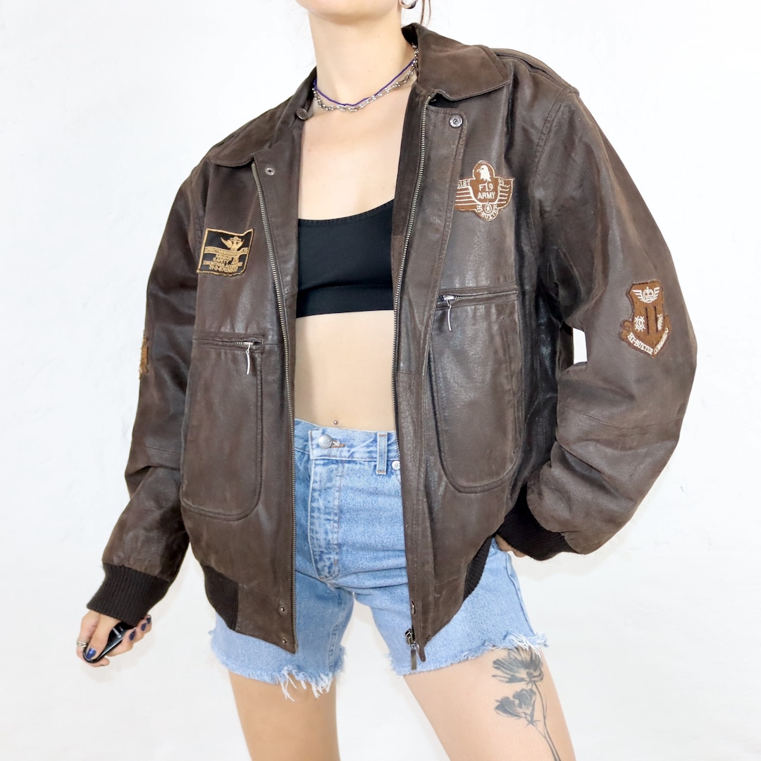 ジャケット・アウター 70~80s short real leather tracker jacket il_1080xN.6155141623_8nyw.jpg