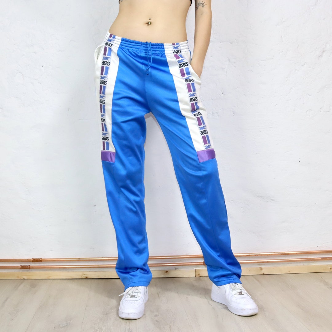 パンツ 1990s 2tac blue stripe buggy pants old VTG Avi Inc Subaz Style Pants 80s 90s Geometric Neon