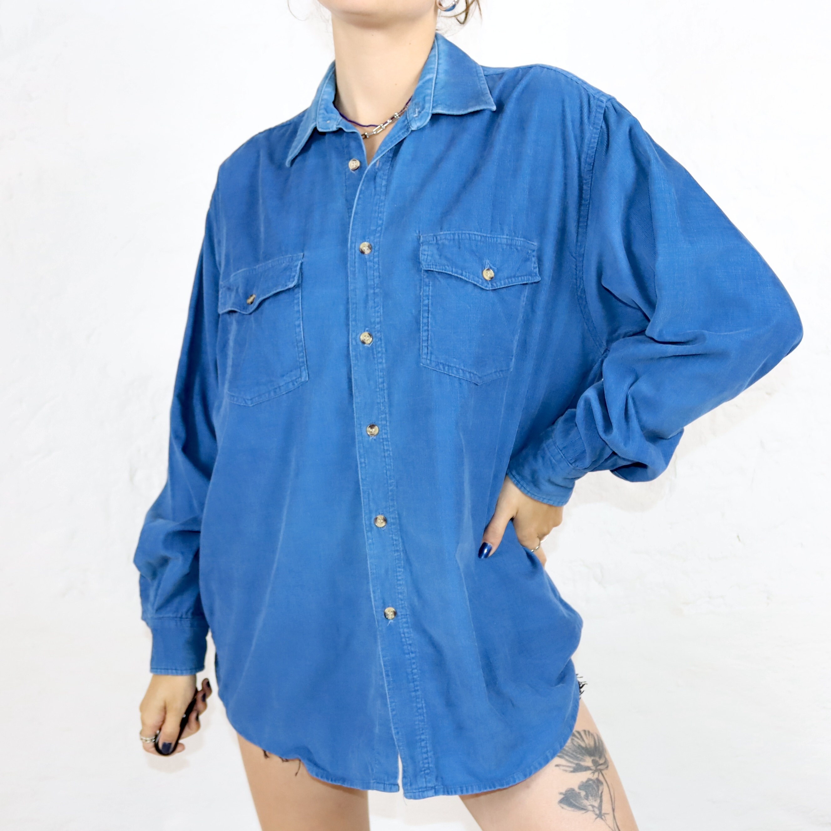 トップス 80s 90s EURO corduroy shirt JKT FRANCE 80s 90s EURO corduroy shirt JKT FRANCE - メルカリ