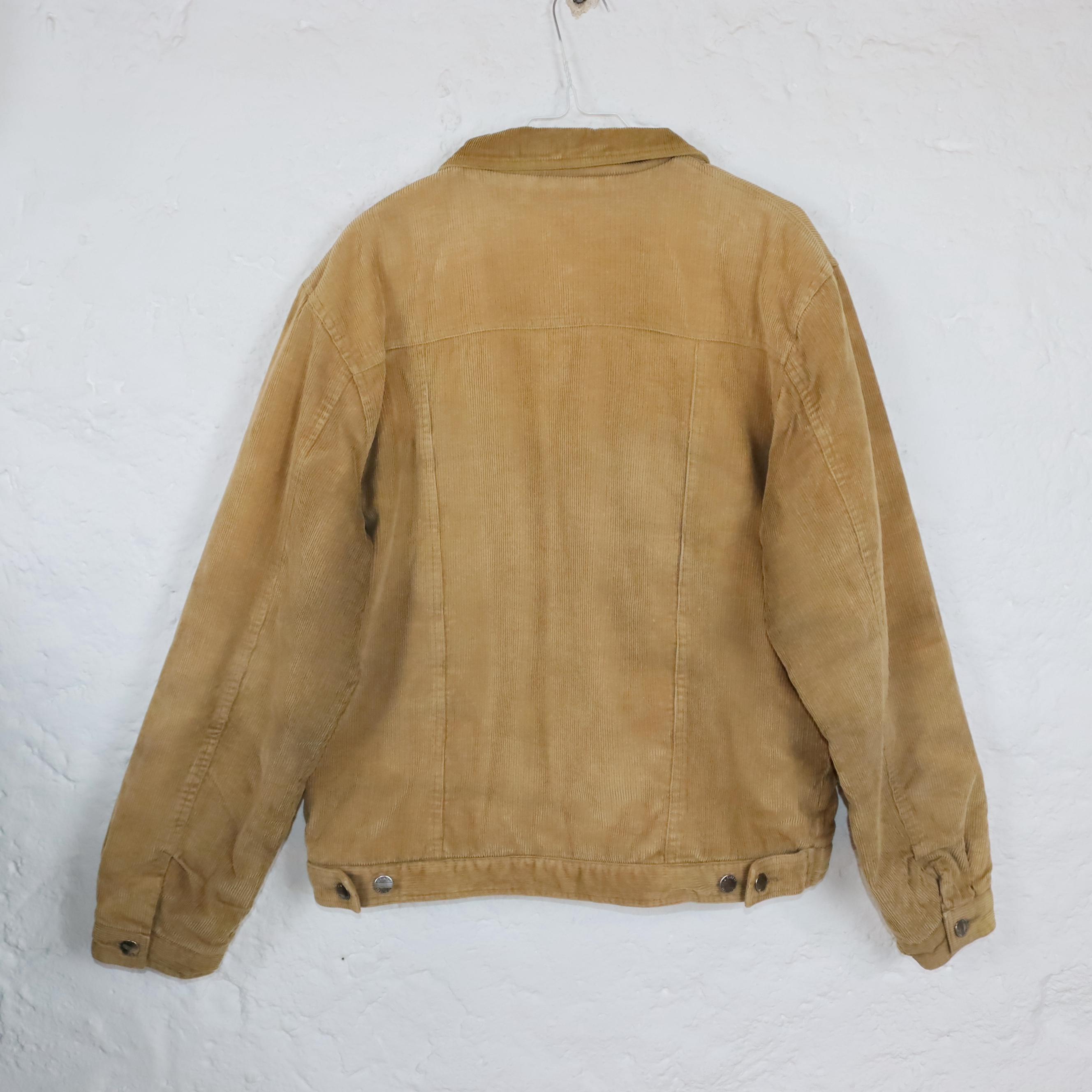Vintage 80s 90s CAMARGUE Corduroy Jacket Corduroy Beige Lightly 