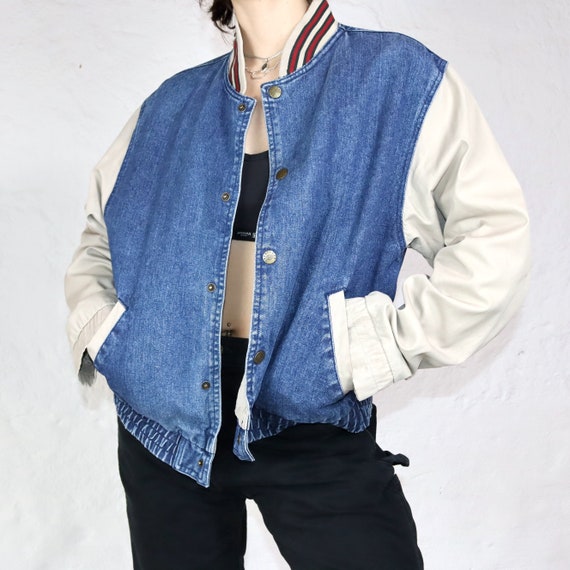 Baseball jacket beige hotsell