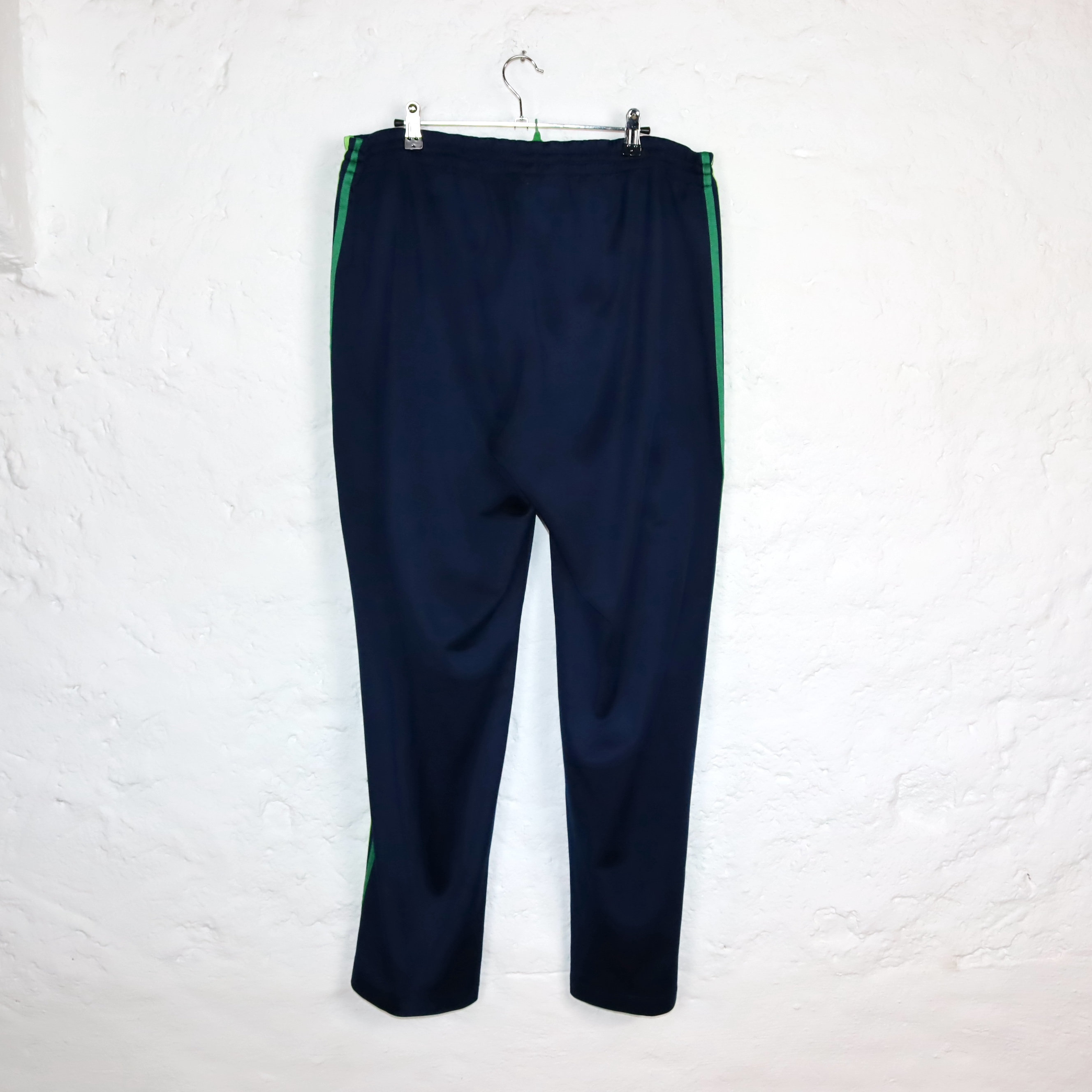 Vtg 90s Adidas Mens 2XL Distressed Spell Out Striped Lined