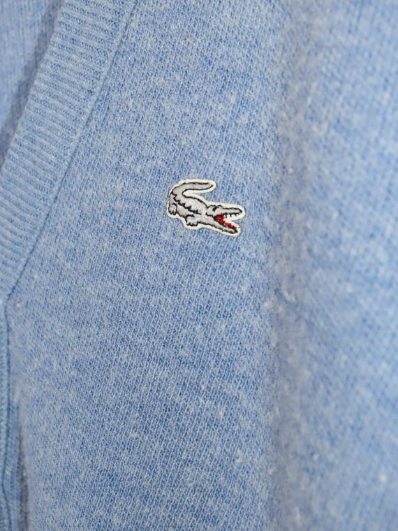 Vintage 80s 90s LACOSTE Cardigan Light Blue Wool - Etsy
