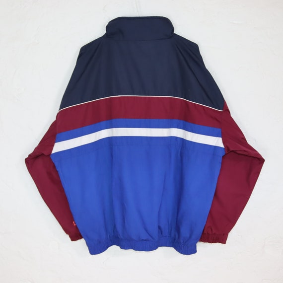 Vintage 80s 90s DONNAY Training Jacket Jacket Red Blue Stand up Collar Double layered M Etsy Ireland