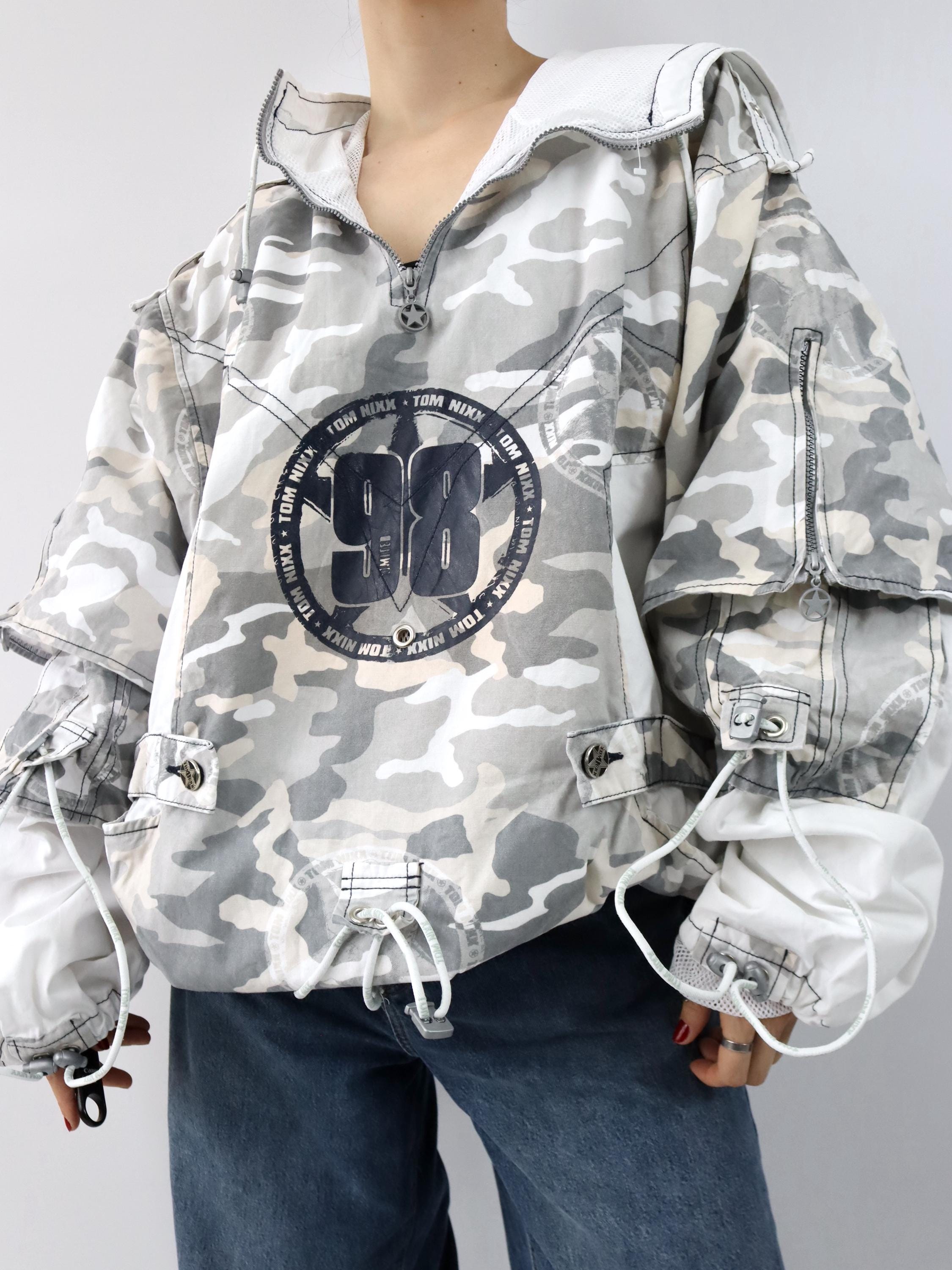 Vintage 90s 00s Y2k TOM NIXX Windbreaker Pullover Jacket
