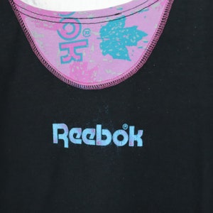 Vintage 80er 90er REEBOK Einteiler Body Gymnastik Turn eng crazy pattern ärmellos S Bild 6