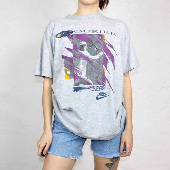 90s Nike Made in UK Game Shirt ヴィンテージ Vintage 80s 90s NIKE Rare T-shirt Short Sleeve Grey Jim