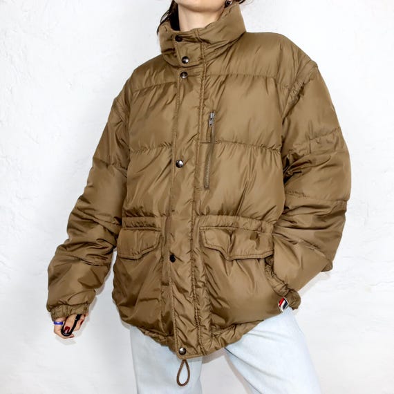 Vintage 80s 90s FILA Down Jacket Vest Detachable Sleeves Puffer