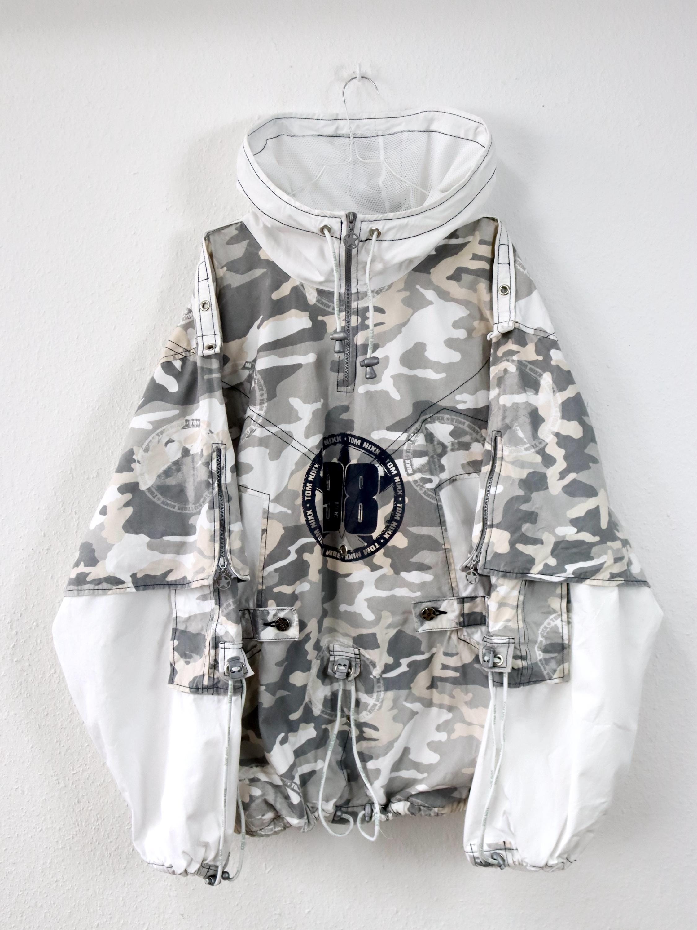 『TOM NIXX』00s camouflage jacket Vintage 90s 00s Y2k TOM NIXX Windbreaker Pullover Jacket