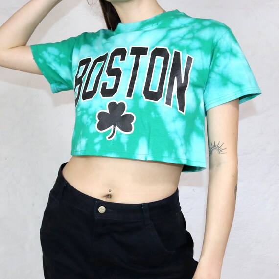 Vintage 80s 90s Selfmade Crop T-Shirt Upcycled Ba… - image 1