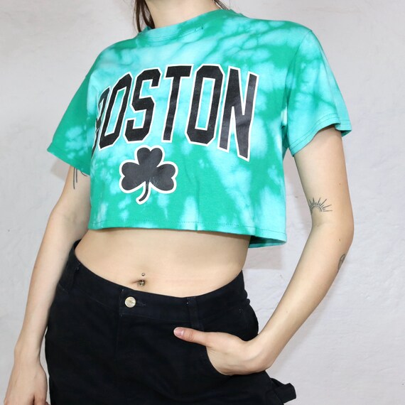 Vintage 80s 90s Selfmade Crop T-Shirt Upcycled Ba… - image 2