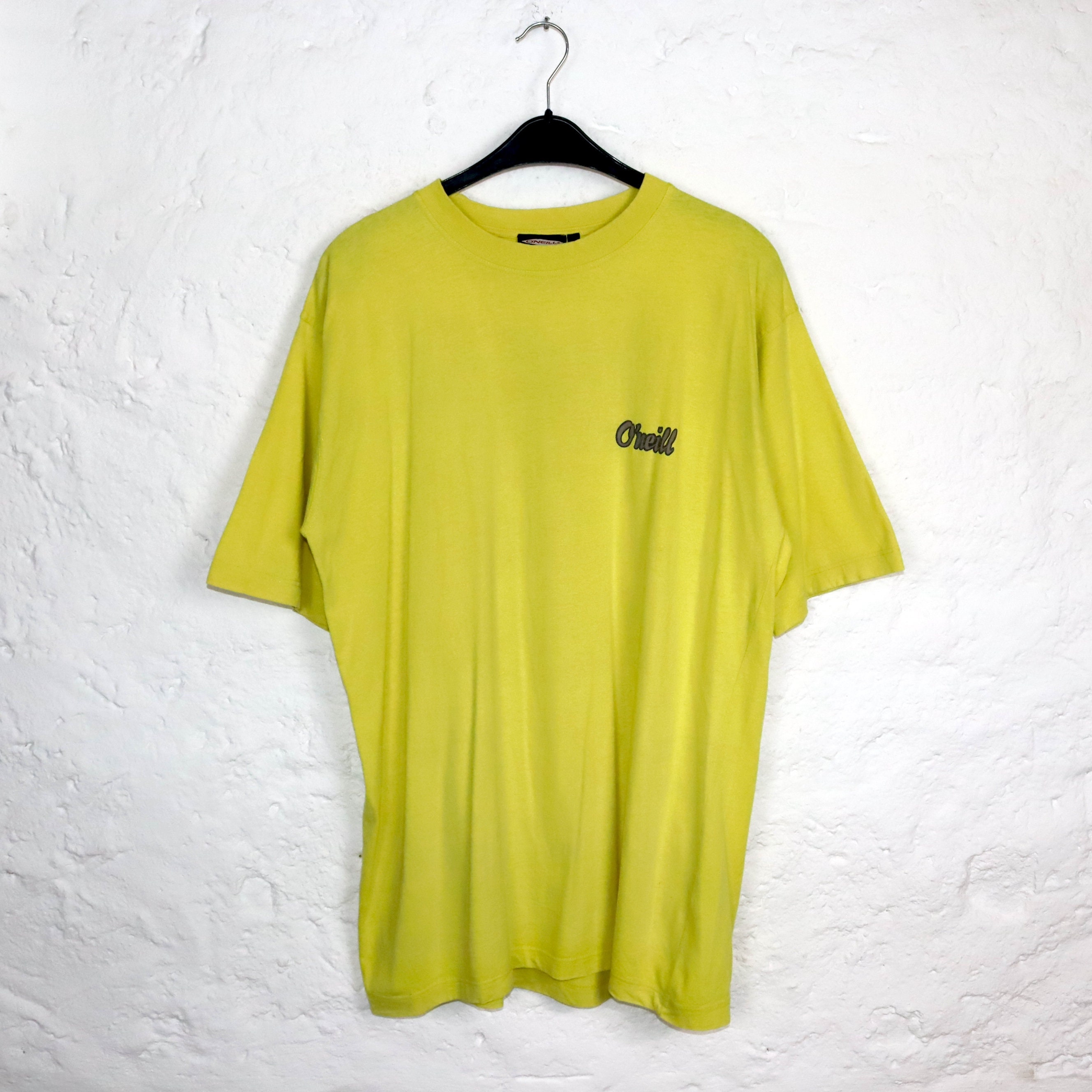 【ラスト値下げ】 o'neill  オニール    激レア 80's  Tシャツ Vintage 80s 90s O'NEILL T-shirt Short Sleeve Print Yellow L