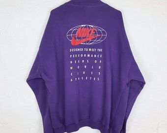 Tuta da ginnastica Nike vintage anni '80-'90 rara, felpa con