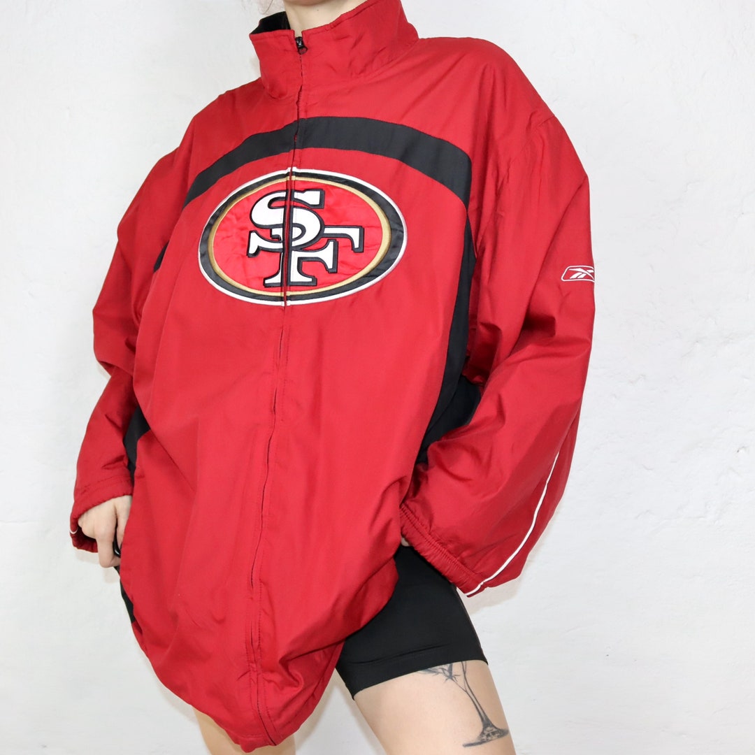 Vintage Jacket Lined Red SF 49ers NFL REEBOK Xl Ireland