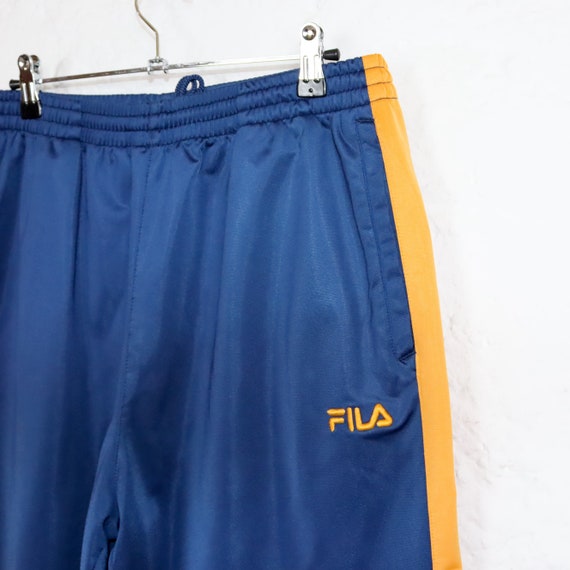 Vintage 80s 90s FILA Jogging Pants Tracksuit Pants Baggy Wide Leg 