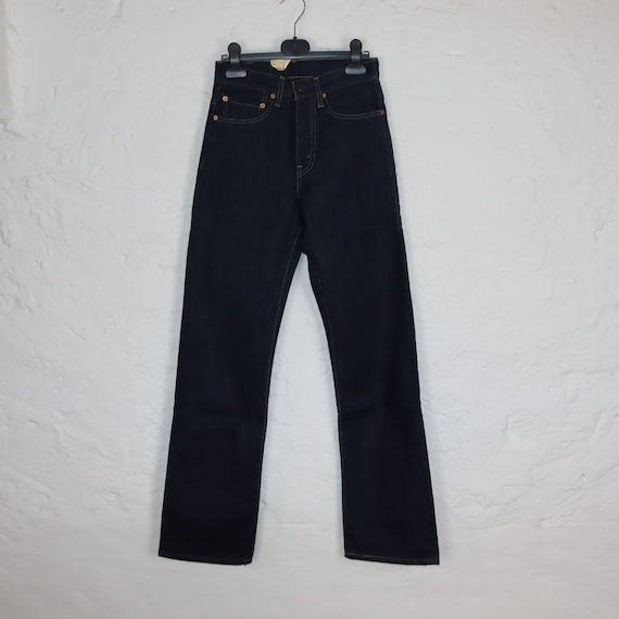 Vintage 90s 00s LEVIS 501 Dark Blue Jeans Straight Leg Deadstock