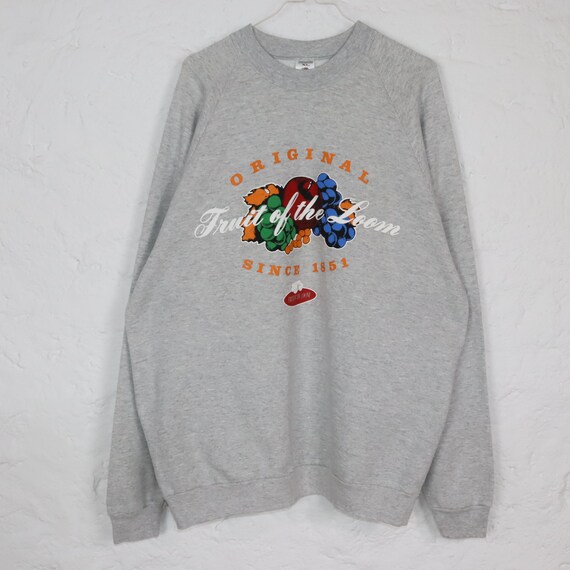 Vintage 80er 90er FRUIT of the LOOM Sweatshirt Pu… - image 4