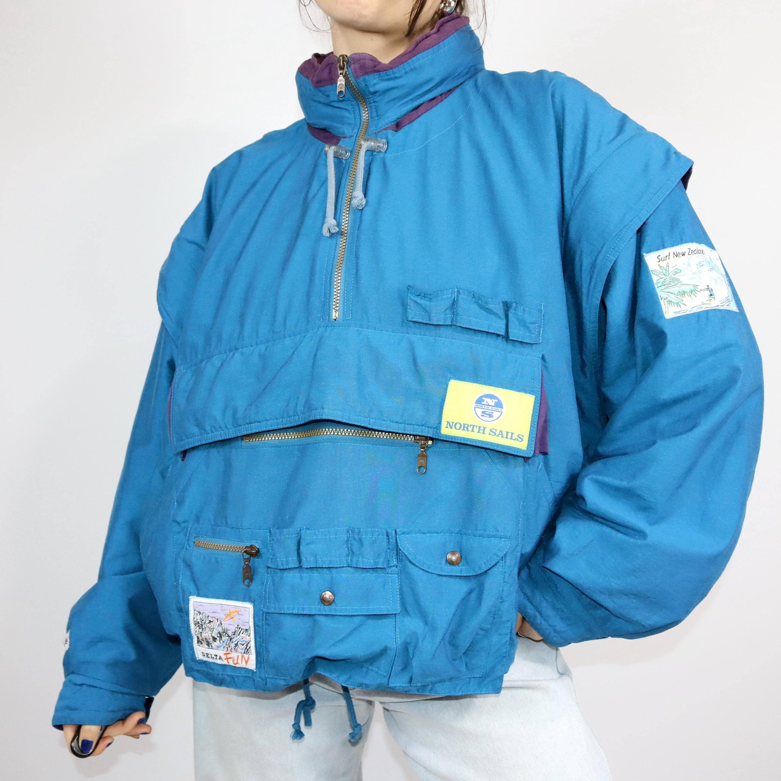 80s sailing jacket - Etsy Polska