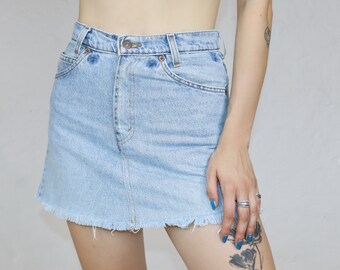 Vintage Levi's spijkerrokje lichtblauw XS/S