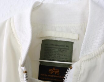 Vintage 80s 90s ALPHA INDUSTRIES Bomber Jacket, Lightly Lined