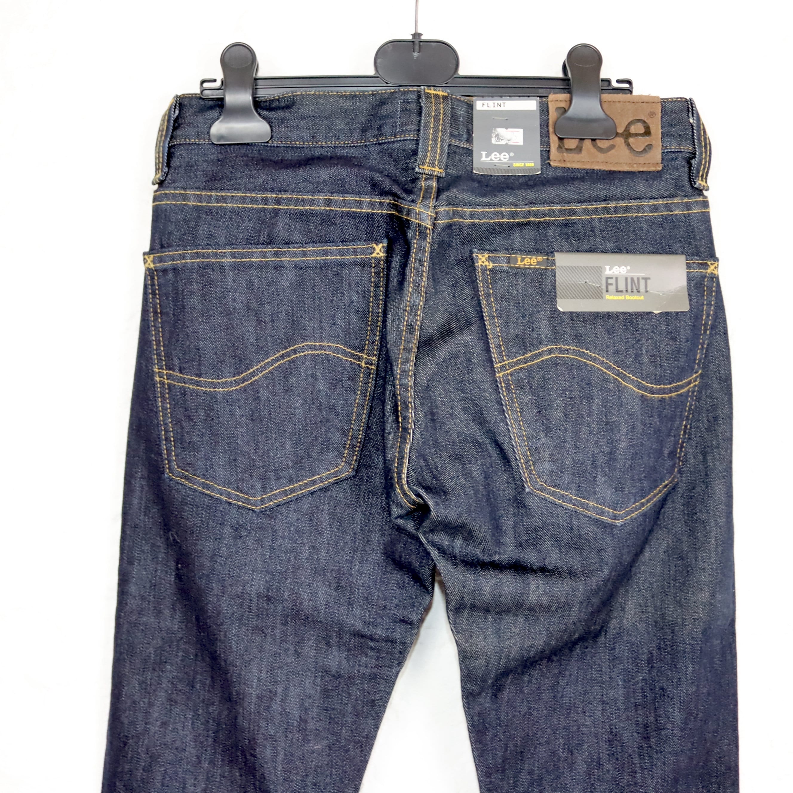 Vintage 90s 00s Y2k LEE Flint Jeans Trousers Dark Blue Straight 