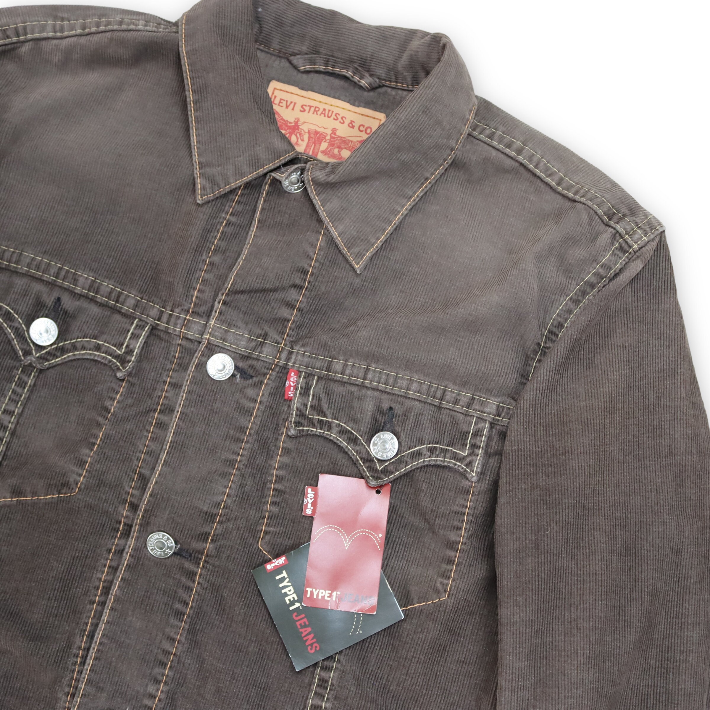 Vintage LEVI'S Corduroy Jacket Brown Deadstock XL - Etsy Vintage LEVI'S Corduroy Jacket Brown Deadstock XL - Etsy