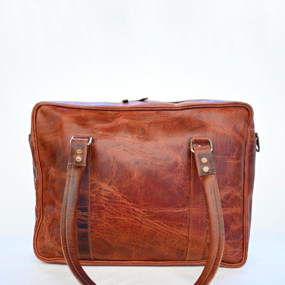 Business Tasche Leder Büffelleder Laptoptasche 