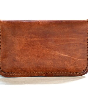 Leather wallet, purse, smartphone case, leather wallet, natural leather, vintage, handmade image 8