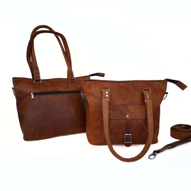 Women's leather shopper bag | Leather shoulder bag | Leather shoulder bag | Crossbody bag | Natural leather handbag | Women's shopper bag image 7