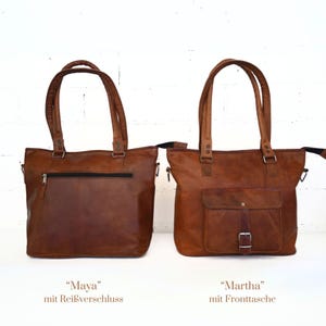 Women's leather shopper bag | Leather shoulder bag | Leather shoulder bag | Crossbody bag | Natural leather handbag | Women's shopper bag image 4