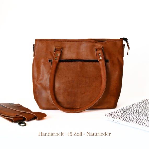 Ledertasche Shopper Damen | Ledertasche zum Umhängen | Leder Schultertasche | Umhängetasche | Naturleder Handtasche | Shoppertasche Damen