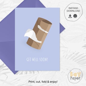Printable Get Well Soon Card | Instant Download | Greeting Card ...