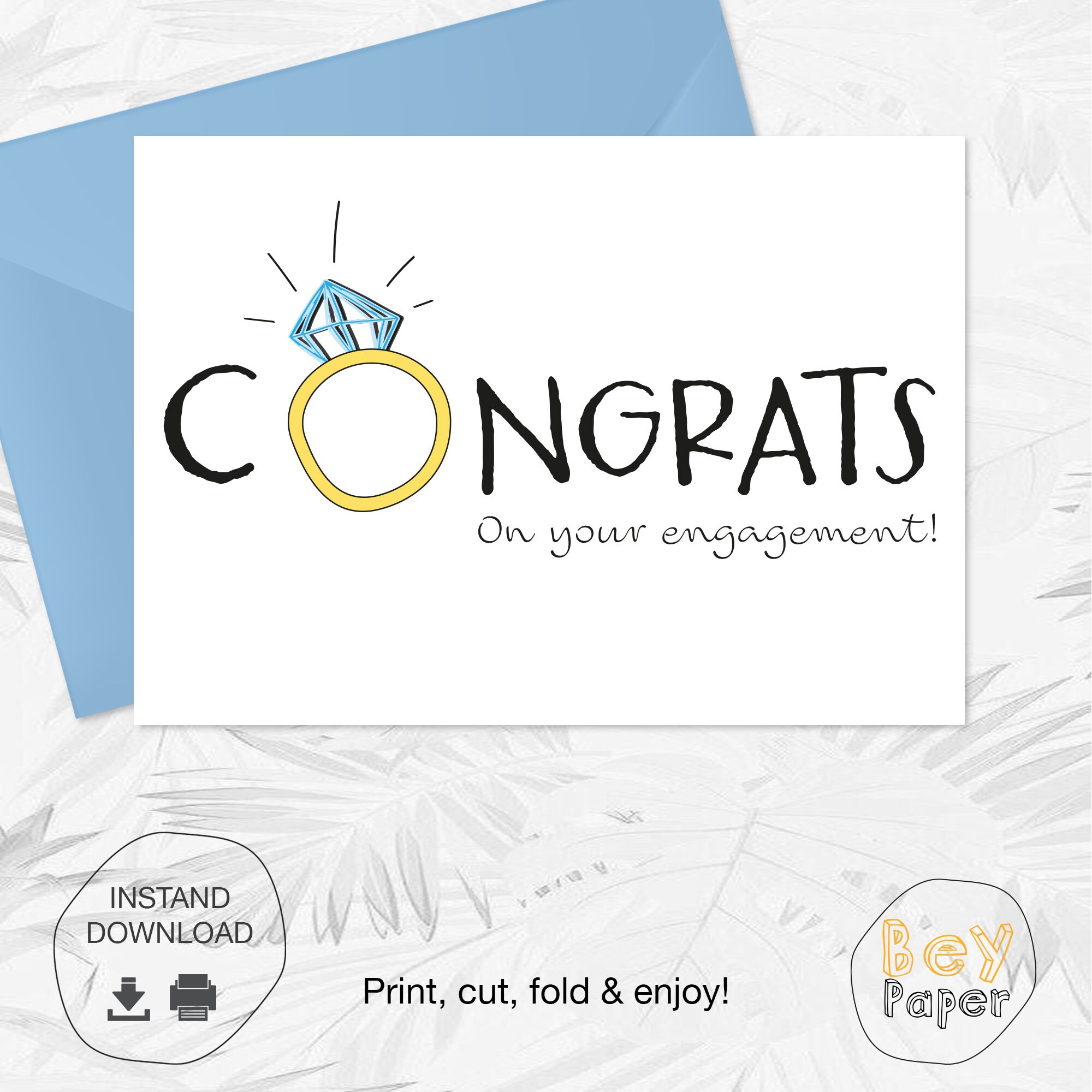 Engagement Congratulation Cards Printable